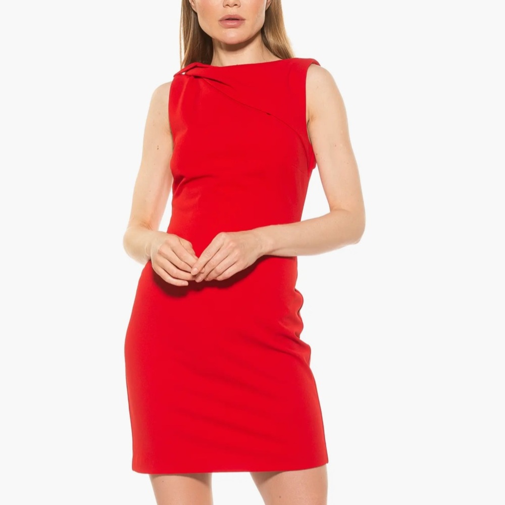 Alexia Admor Larisa Foldover Boatneck
Sheath Dress